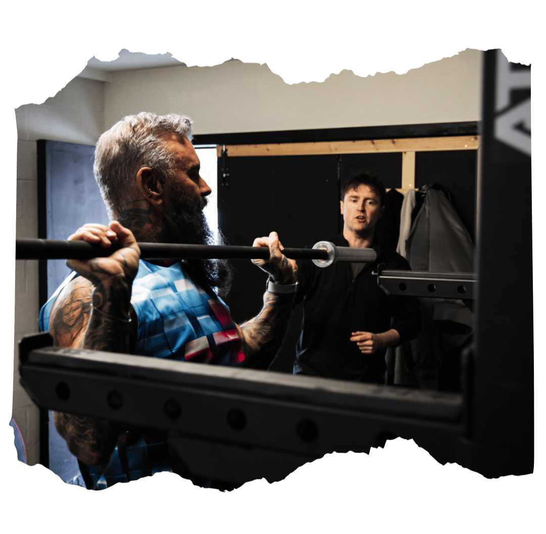 Danny coaching overhead press Danny coaching overpress at teknique